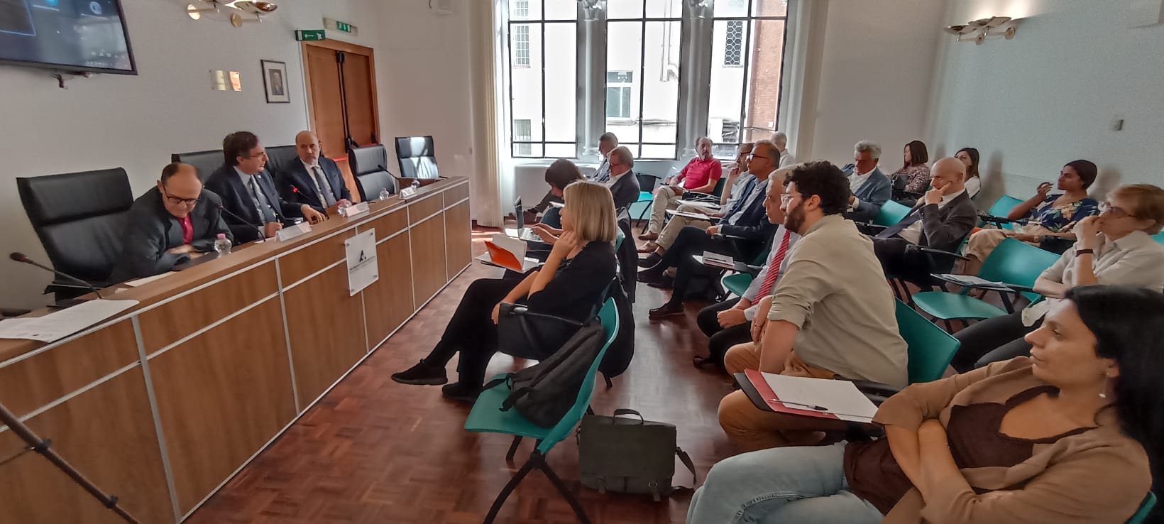 Un momento della conferenza nazionale Roma Off In all'Istituto regionale di studi giuridici del Lazio Arturo Carlo Jemolo.